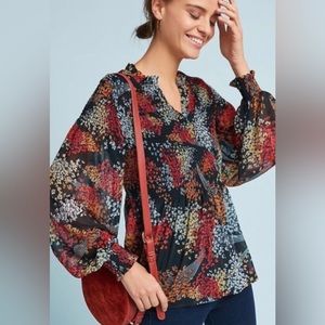 Anthropologie smocked top